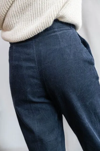 Jyoti - Fair Works Jyoti - Fair Works Bio-Baumwollcord Hose Suhrut, Nachtblau, – Produktbild 4 von 4