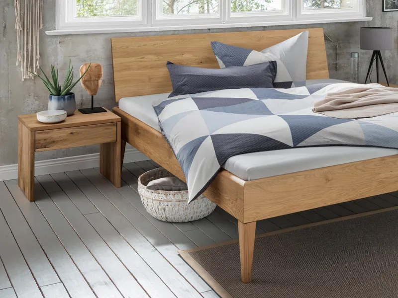 allnatura Nachttisch "Saledo" H45xB55xT40 cm Wildeiche, Braun, – Produktbild 2 von 2