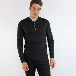 Gary Mash GARY MASH Henley Langarmshirt Kayville aus TENCEL Modal Mix – Produktbild 1 von 1