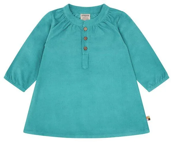 loud + proud loud + proud Babys & Kinder Kleid aus Cord, GOTS-zertifiziert, Oregano(grün), – Produktbild 1 von 3