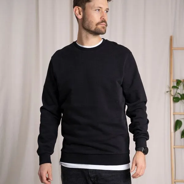 Vresh Clothing Vresh Clothing Vritz - Sweater aus Biobaumwolle, Schwarz, – Produktbild 1 von 4