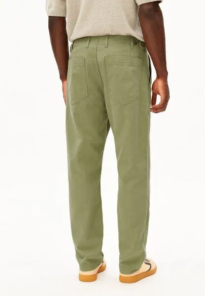 ARMEDANGELS ARMEDANGELS COTTON LINEN Herren Stoffhose aus Baumwoll-Leinen-Mix, Fatigue green, – Produktbild 2 von 4
