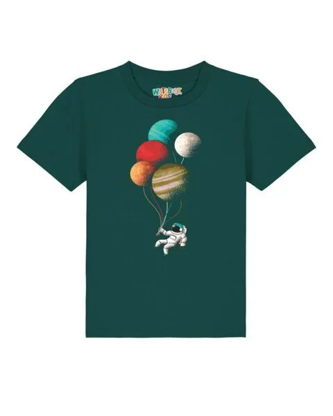 watabout.kids watabout.kids T-Shirt Kinder Balloon Spaceman, Glazed green, – Produktbild 1 von 2