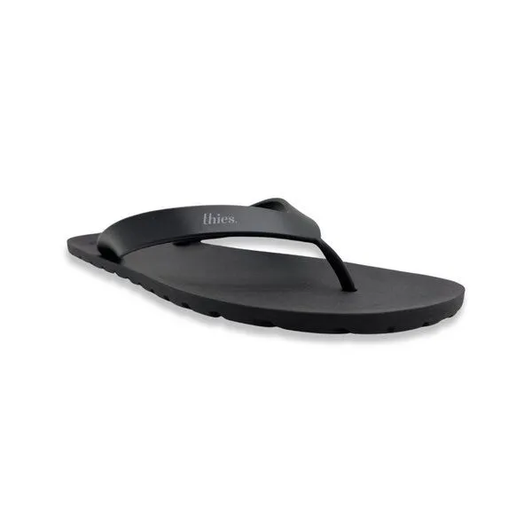 thies thies Vegane Eco Thong Beach Sandale aus pflanzenbasierendem Kunststoff, Black (schwarz), – Produktbild 2 von 4