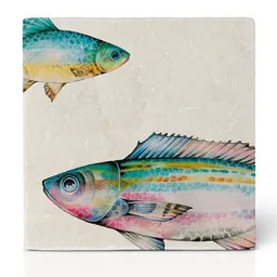 LIGARTI LIGARTI Fliesenuntersetzer – Fischduo Azur nah – Produktbild 1 von 1