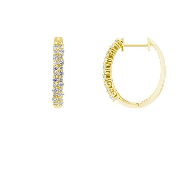 Eppi Eppi Runde Ohrringe mit Lab Grown Diamanten Nicholls, Gold, – Produktbild 3 von 4
