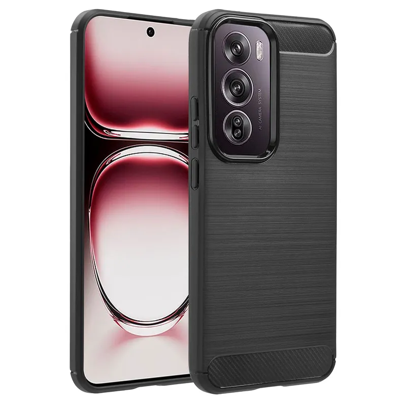 imoshion imoshion Brushed Back Cover für das Oppo Reno 12 Pro, Schwarz, – Produktbild 1 von 1