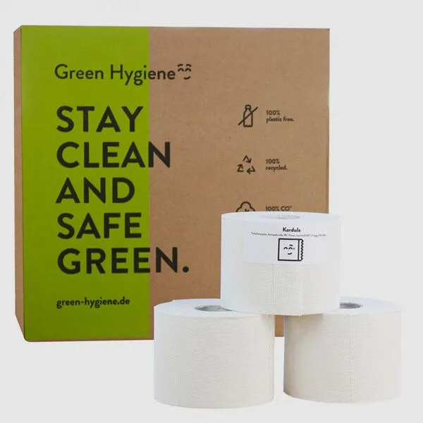 Green Hygiene Green Hygiene Toilettenpapier KORDULA, 3-lagig, 36 Rollen, 400 Blatt – Produktbild 1 von 4