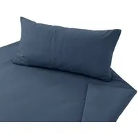 Cotonea Cotonea Bio Feinsatin-Bettwäsche Premium, Steinblau (blau), – Produktbild 1 von 1