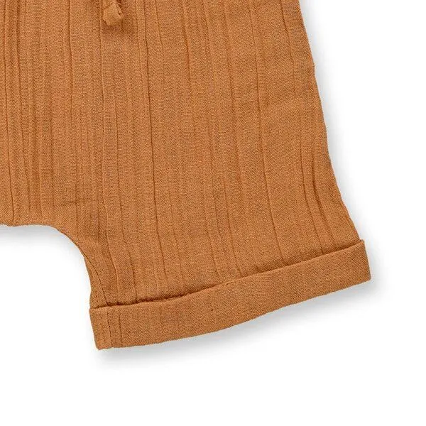 Sense Organics Sense Organics Baby Shorts, Modell CHARLIE, Karamellbraun, – Produktbild 4 von 4