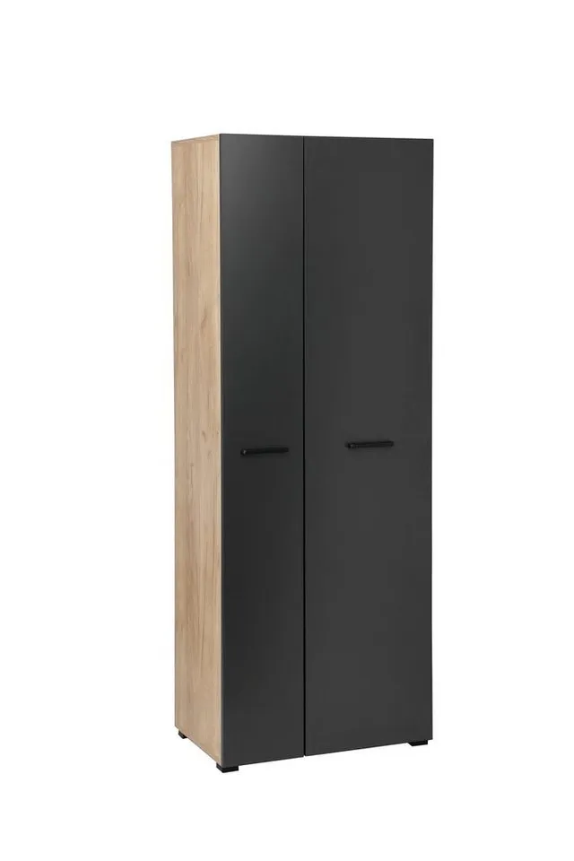 OTTO home Aktenschrank Moid Höhe 174,5 cm, moderner Mehrzweckschrank mit Türen, Grau, – Produktbild 2 von 5