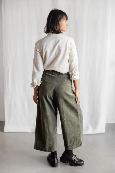 Jyoti - Fair Works Jyoti - Fair Works Bio-Baumwollcord Culotte Awasi, Pistazie, – Produktbild 2 von 4
