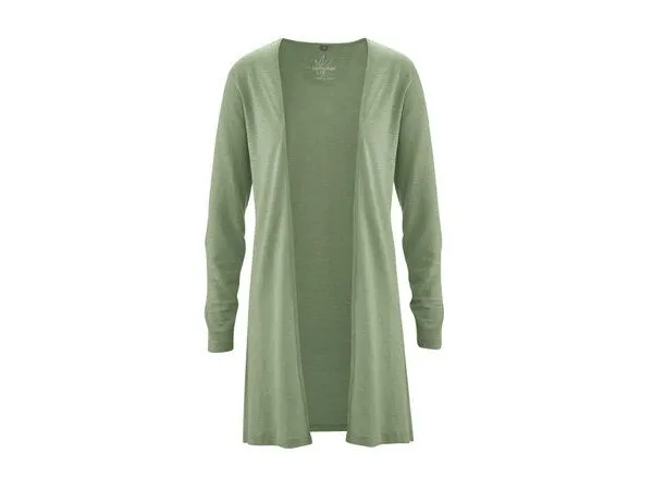 HempAge HempAge Lange Jersey Damenjacke Hanf/Biobaumwolle, Cactus (grün), – Produktbild 3 von 4