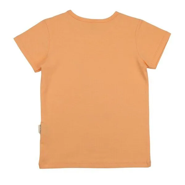 Walkiddy Walkiddy T-Shirt Apricot Giraffe-Frontprint Bio-Baumwolle GOTS – Produktbild 3 von 3