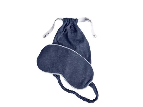 Yumeko Schlafmaske Jersey Yumeko aus Bio-Baumwolle, Indigo blue, – Produktbild 1 von 1