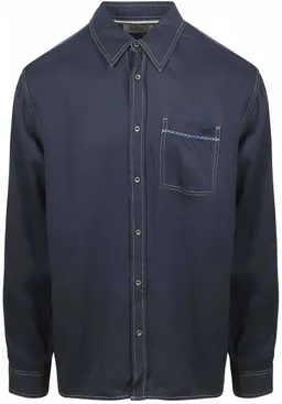Scotch and Soda Scotch and Soda Hemd Solid Tencel Navy – Produktbild 1 von 1