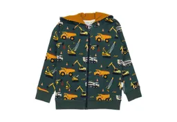 Walkiddy Walkiddy Sweatjacke Walkiddy mit Baggermotiv aus Bio Baumwolle Bio Baumwolle,GOTS,Kinderbekleidung, nachhaltige Klamotten,Sweat Jacke – Produktbild 1 von 1