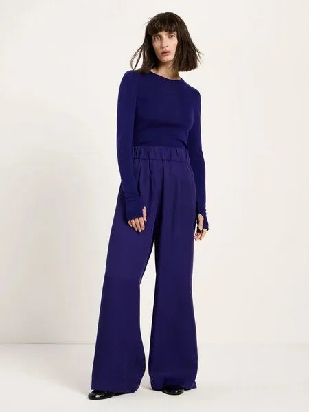 LANIUS LANIUS Hose mit weitem Bein, Lila (469 violet), – Produktbild 1 von 4