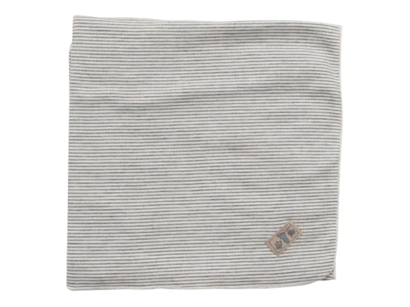 Lilano Lilano Babydecke Bio-Merinowolle Seide grau-geringelt Maße 80 x 90 cm, Grau, – Produktbild 2 von 2