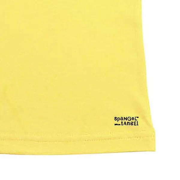 Spangeltangel Spangeltangel Kinder-T-Shirt "Oktopus", bedruckt, Biobaumwolle, Gelb, – Produktbild 4 von 4
