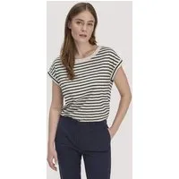 hessnatur hessnatur Light Slub Streifen T-Shirt Relaxed aus reiner Bio-Baumwolle, Marine, – Produktbild 2 von 5