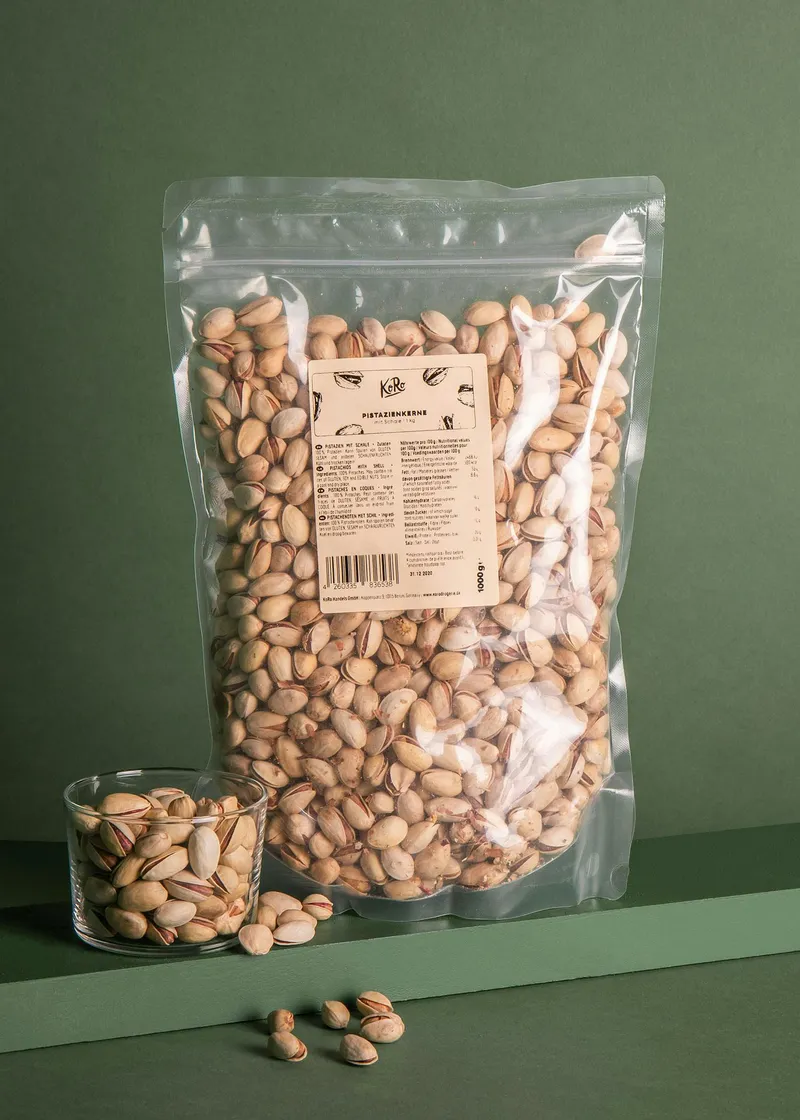 KoRo Pistazienkerne mit Schale 1 kg – Produktbild 2 von 5