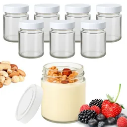 mikken mikken 6er Dessertglas 212 ml Joghurtgläser mit Schraubdeckel – Produktbild 1 von 1