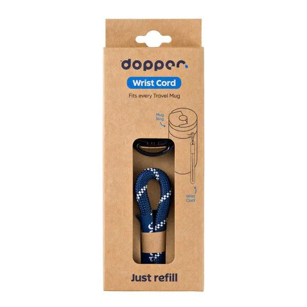 Dopper Wrist Cord - Trageschlaufe für den Dopper Travel Mug, Schwarzer ring (midnight), – Produktbild 3 von 3