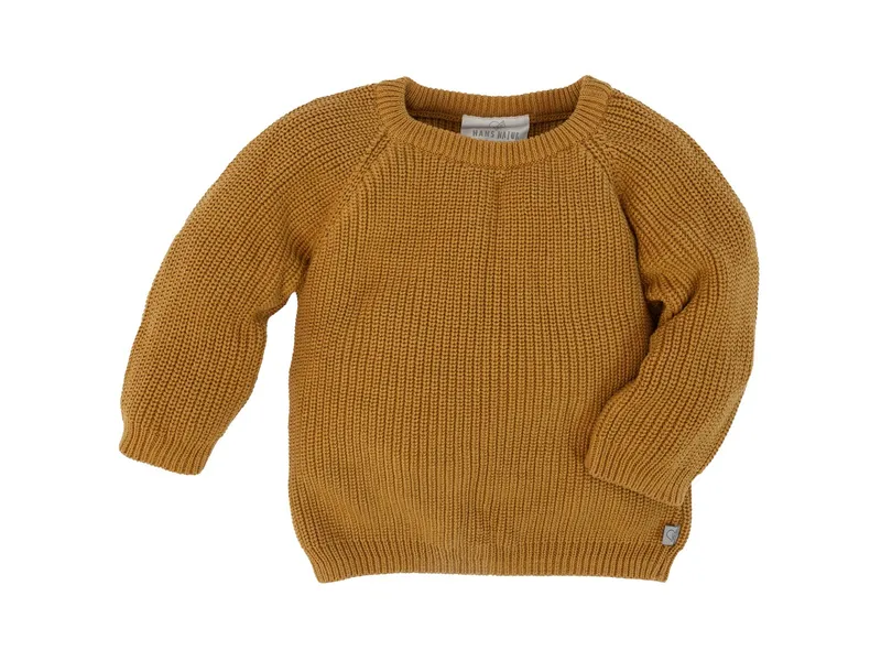 HANS NATUR HANS NATUR Baby und Kinder Pullover Grobstrick Bio-Baumwolle, Gelb, – Produktbild 1 von 1