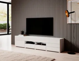OTTO home Lowboard Toledo,Breite 209cm, trendige TV-Schrank mit dekorative Fräsungen, TV-Board ohne Beleuchtung, TV-Kommode mit viel Stauraum – Produktbild 1 von 1