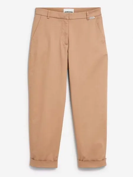 ARMEDANGELS ARMEDANGELS Lange Damenhose - Kaadwi - aus Bio-Baumwolle/Elasthan, Cinnamon dust (natur), – Produktbild 4 von 4