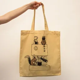 Cmig Cmig Kaffeehörnchen Tote Bag / Jutebeutel mit Kaffe und Eichhörnchen – Produktbild 1 von 1