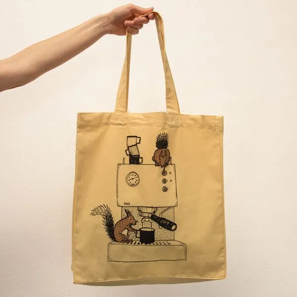 Cmig Cmig Kaffeehörnchen Tote Bag, Viva yellow (gelb), – Produktbild 1 von 4