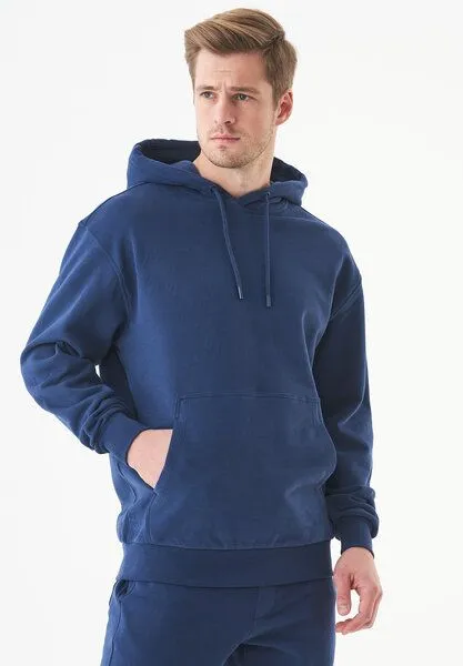 ORGANICATION ORGANICATION ESSENTIALS-HALKI-Unisex Soft Touch Hoodie aus Bio-Baumwolle, Navy, – Produktbild 3 von 4