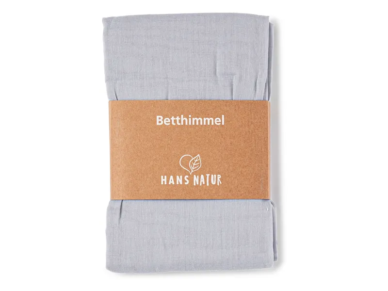 HANS NATUR Betthimmel Baldachin Bio-Baumwolle lavendel 115 x 300 cm, Lila, – Produktbild 1 von 2