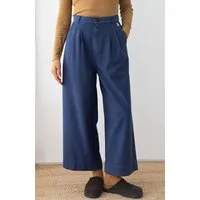 TWOTHIRDS TWOTHIRDS Damen vegan Hose Sandhamn Marineblau – Produktbild 1 von 1