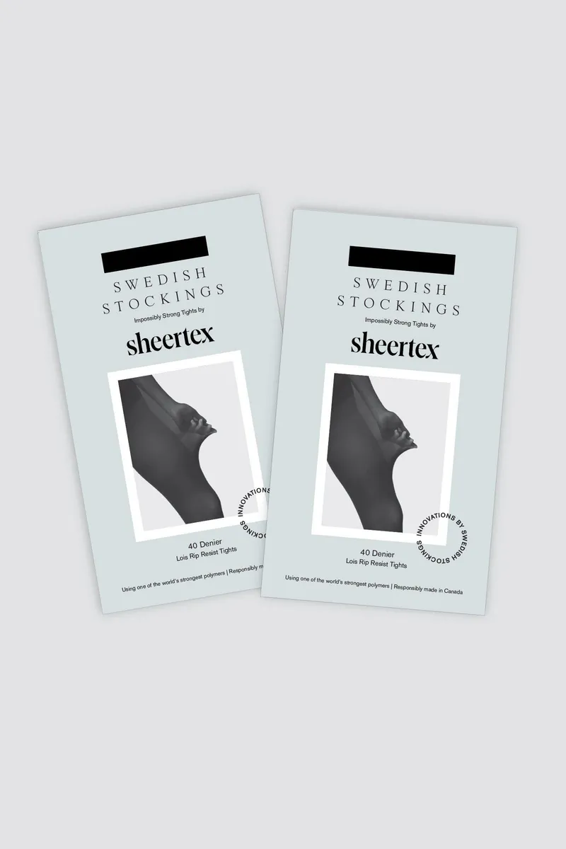 Swedish Stockings Swedish Stockings Damen vegan Strumpfhosen-Set 2er-Pack Lois Rip Resistant Schwarz, Schwarz, – Produktbild 1 von 2