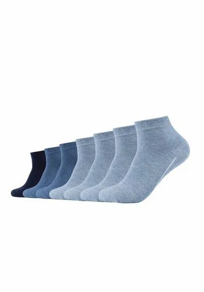 CAMANO camano 7 Paar Quarter Socken | GOTS Biobaumwolle, Denim, – Produktbild 1 von 1