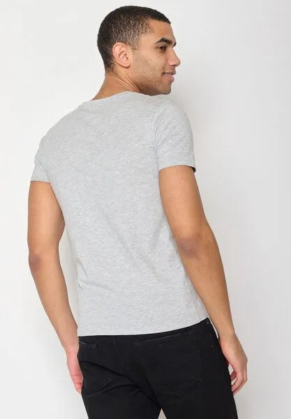 GreenBomb GREENBOMB Nature Hike Together Guide - Sportliches T-Shirt aus Bio-Baumwolle / hochwertiger Print / GOTS / Fair & Vegan, Grau (heidegrau), – Produktbild 3 von 4