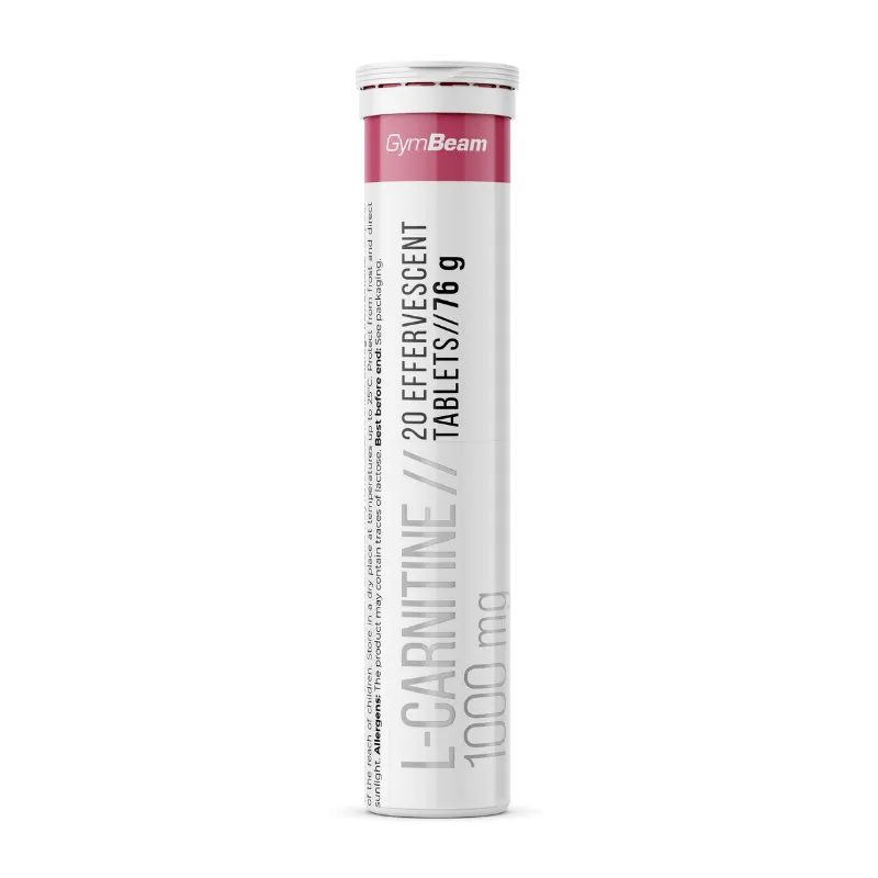 GymBeam GymBeam L-Carnitin Brausetabletten (1000 mg) 20 Tabletten Himbeere – Produktbild 1 von 1
