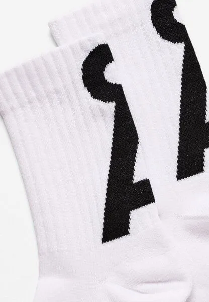 ARMEDANGELS ARMEDANGELS SAAMUS SHORT Unisex Socken aus Bio-Baumwoll Mix, White-black, – Produktbild 3 von 4