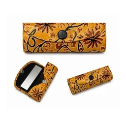 Janselo Sunflower Bloom Design Leder-Lippenstift-Etui – Produktbild 1 von 1