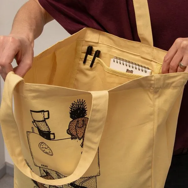 Cmig Cmig Kaffeehörnchen Tote Bag, Viva yellow (gelb), – Produktbild 2 von 4