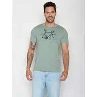 GreenBomb GREENBOMB Bike Crop Spice - Sportliches T-Shirt aus Bio-Baumwolle / hochwertiger Print / GOTS / Fair & Vegan – Produktbild 1 von 1