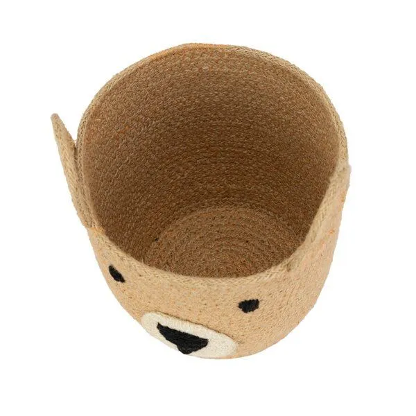 El Puente El Puente "Bär" Korb aus Jute | Fair Trade & Handmade aus Bangladesch, Natur, – Produktbild 2 von 3