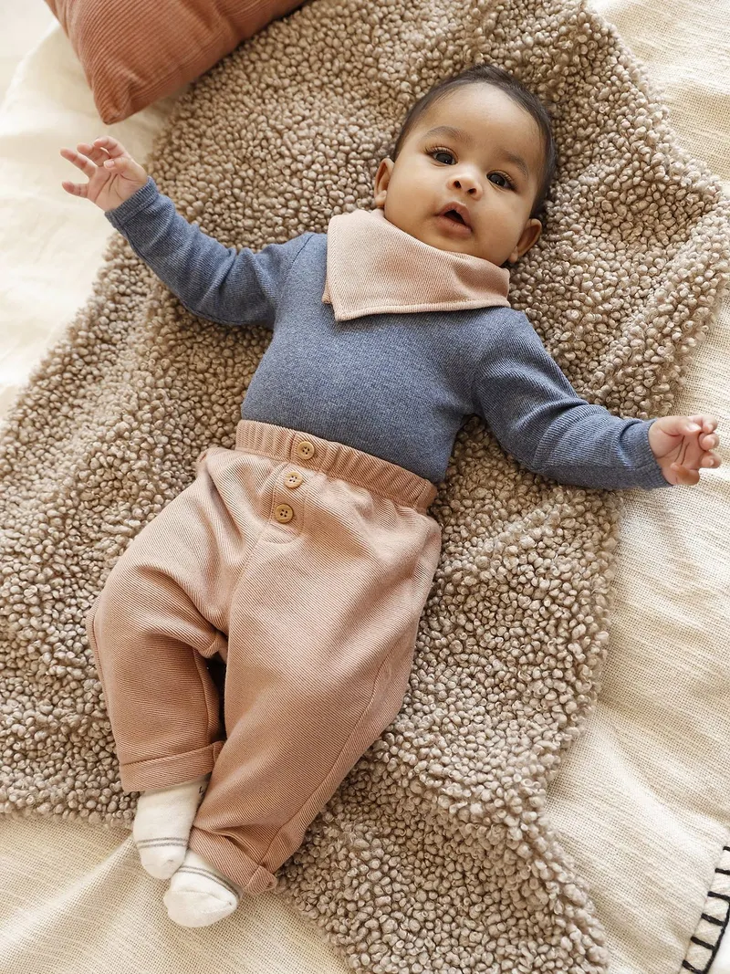 Vertbaudet Baby Set, Camel, – Produktbild 1 von 4