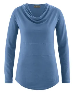 HempAge Hempage Damen vegan Top Mit Langen Ärmeln Blueberry – Produktbild 1 von 1