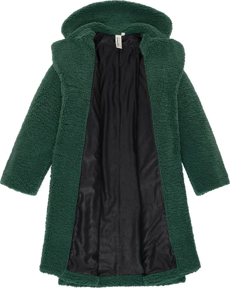 ragwear ragwear Fellimitatmantel Tedyco YOUMODO flauschige Übergangsjacke aus kuscheligem Teddyfleece, Grün, – Produktbild 1 von 3