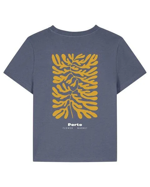watapparel watapparel T-Shirt Frauen Porto Flora, Blue grey, – Produktbild 3 von 3
