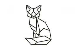 BeWooden BeWooden Holzdekoration Sitting Fox Silhouette – handgefertigte Wanddeko aus Birkenholz – Produktbild 1 von 1